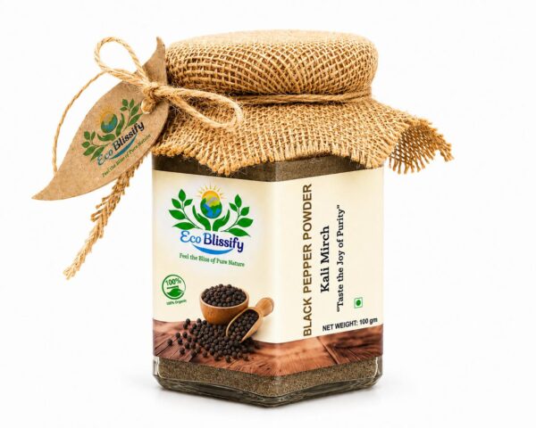 Black Pepper Powder Jar - 100gm
